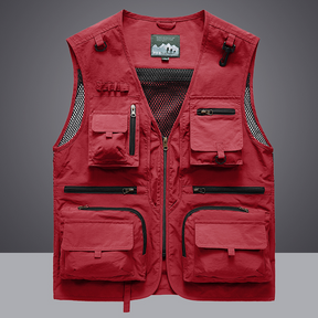 Colete Tactical Masculino Vermelho Constantinni Tamanhos P M G GG